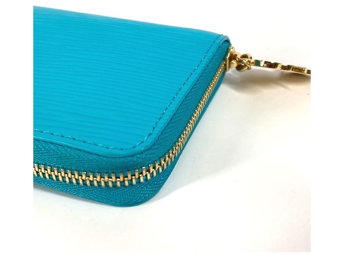 Monedero con cremallera Epi Louis Vuitton Azul - vista 6