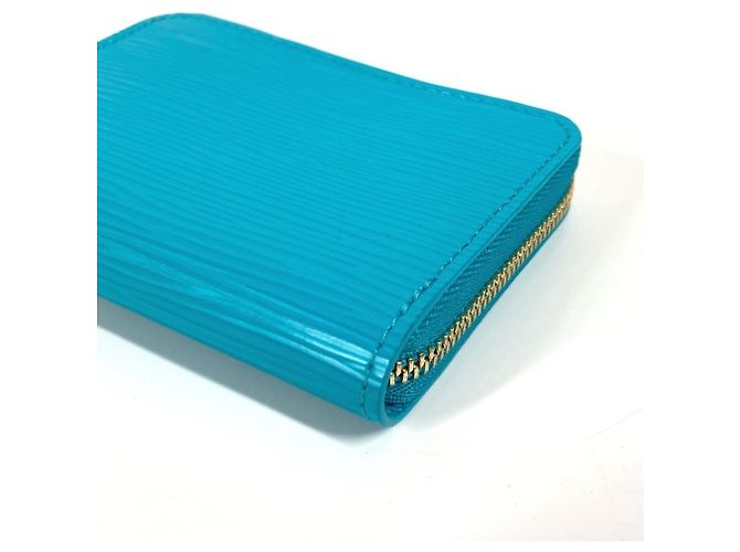 Monedero con cremallera Epi Louis Vuitton Azul - vista 9