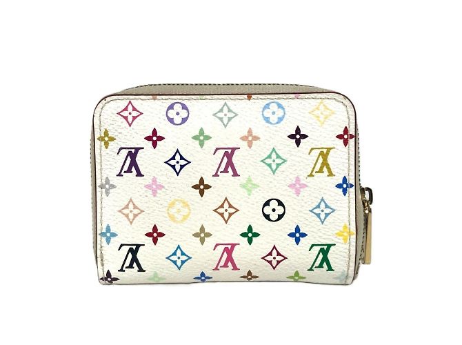 Louis Vuitton Monogram Multicolore Coin Purse Pink White - view 2