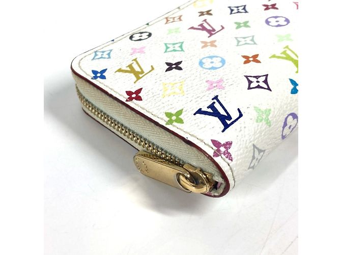 Louis Vuitton Monogram Multicolore Coin Purse Pink White - view 5