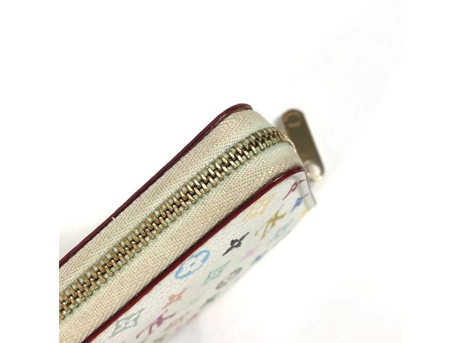 Louis Vuitton Monogram Multicolore Coin Purse Pink White - view 8