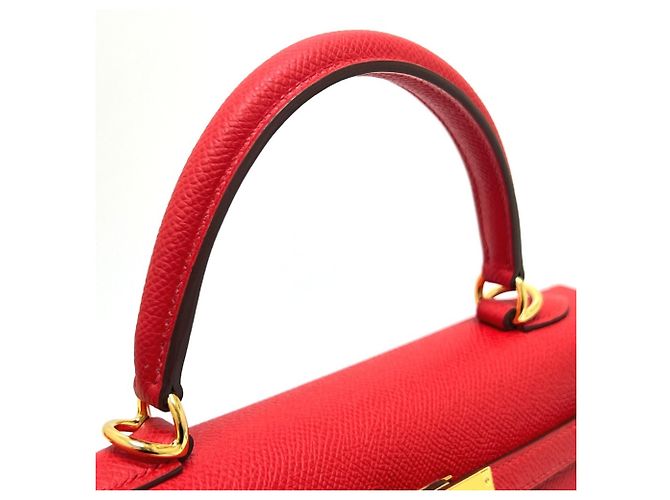 Hermès Borsa Hermes Kelly 25 Rosso - vista 10