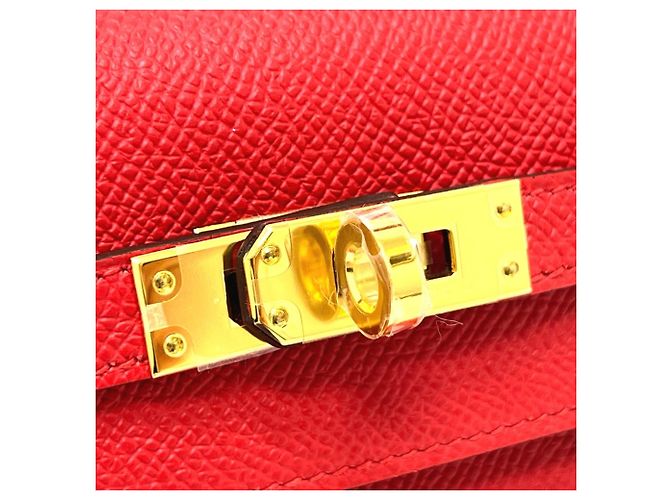 Hermès Borsa Hermes Kelly 25 Rosso - vista 11