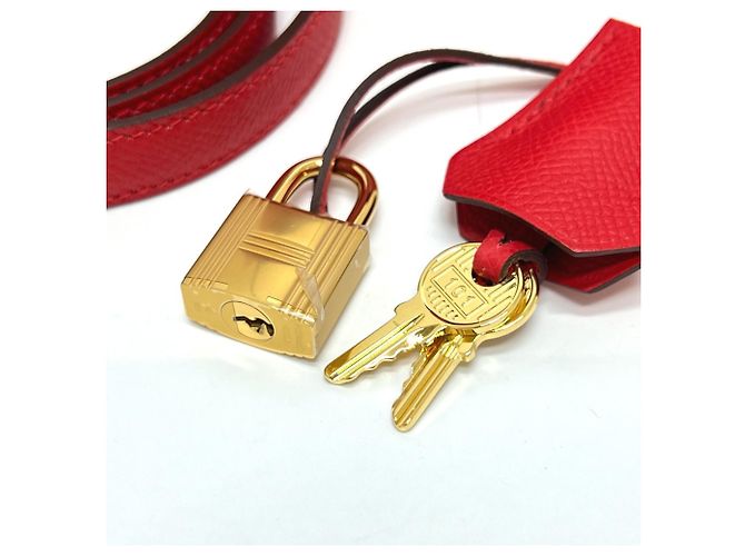 Hermès Borsa Hermes Kelly 25 Rosso - vista 13