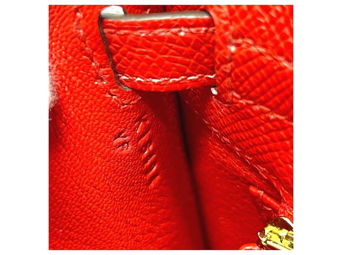Hermès Borsa Hermes Kelly 25 Rosso - vista 15
