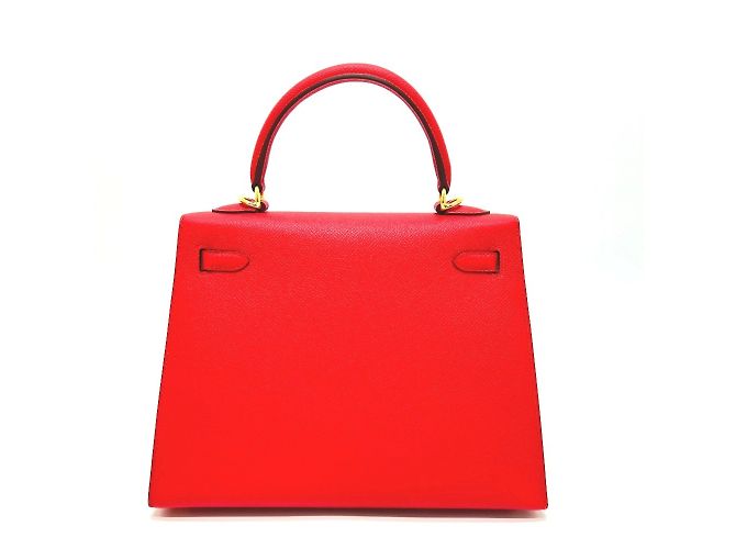 Hermès Borsa Hermes Kelly 25 Rosso - vista 2