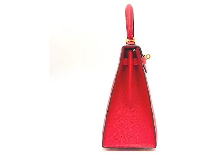 Hermès Borsa Hermes Kelly 25 Rosso - vista 3