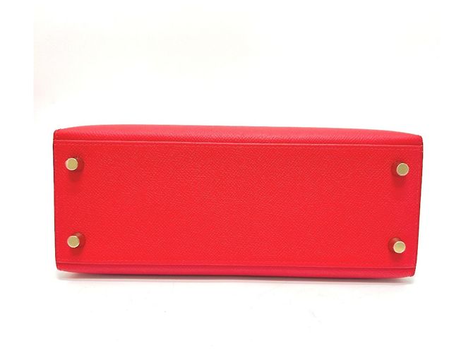 Hermès Borsa Hermes Kelly 25 Rosso - vista 5
