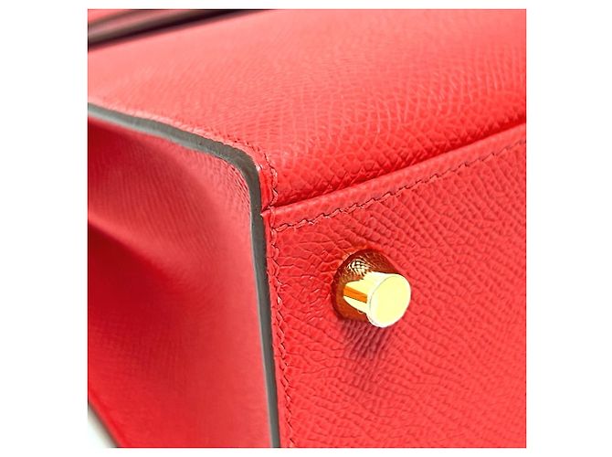 Hermès Borsa Hermes Kelly 25 Rosso - vista 6