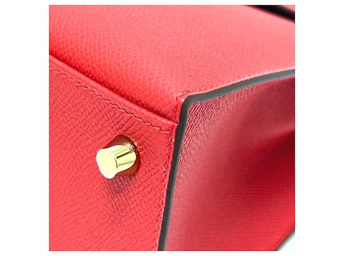 Hermès Borsa Hermes Kelly 25 Rosso - vista 7