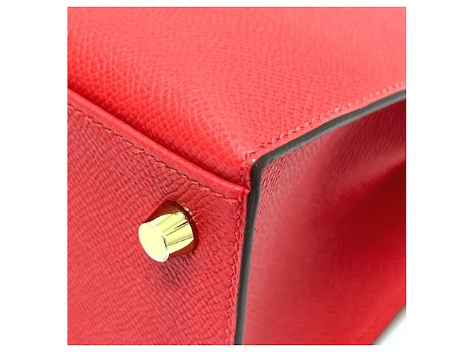 Hermès Borsa Hermes Kelly 25 Rosso - vista 9