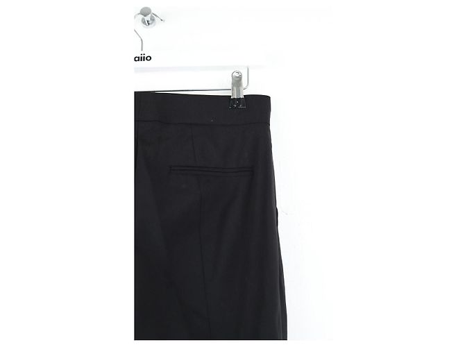 Louis Vuitton Pantalones rectos de lana Negro - vista 4