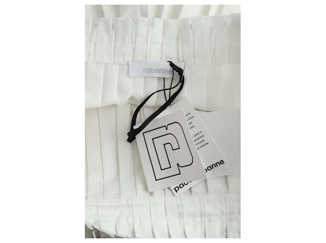 Paco Rabanne Minifalda de algodón Blanco - vista 5
