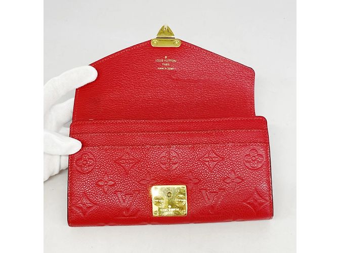 Portafoglio Metis Long Monogram Empreinte Louis Vuitton Rosso - vista 3