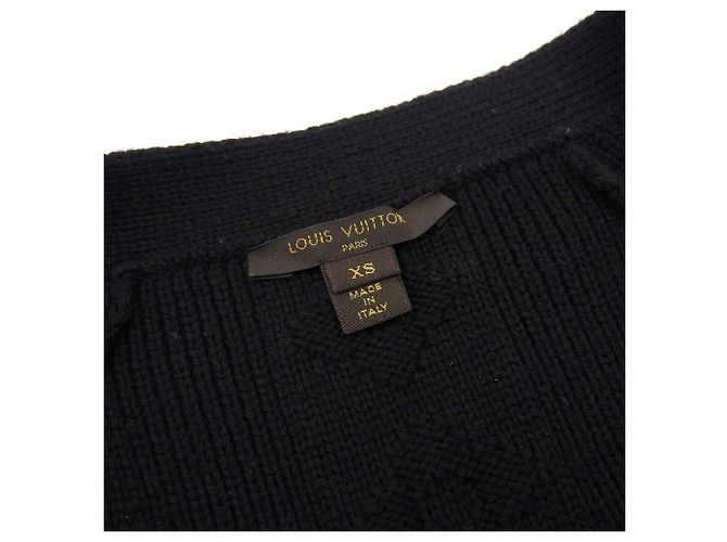 Louis Vuitton Wollcardigan XS Schwarz - Ansicht 6