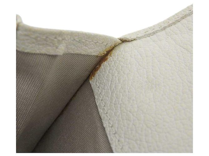 Billetera bifold de cuero Camelia Chanel marfil Blanco Crudo - vista 5