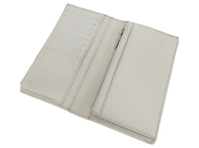 Billetera bifold de cuero Camelia Chanel marfil Blanco Crudo - vista 6