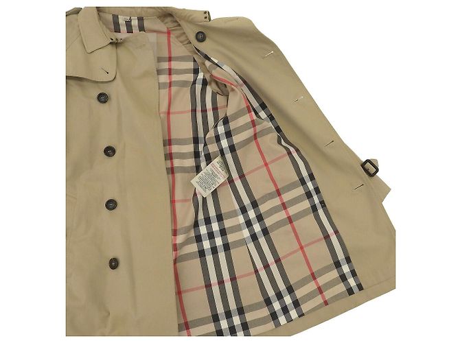 Trench coat de algodón beige para niños Burberry - vista 8