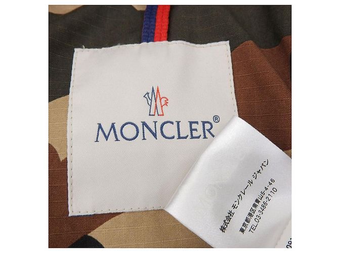 Chaqueta de Plumas Camuflada Moncler Marrón Verde L Castaño Beige - vista 9