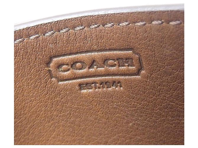 Coach Leather Card Case Brown - view 6