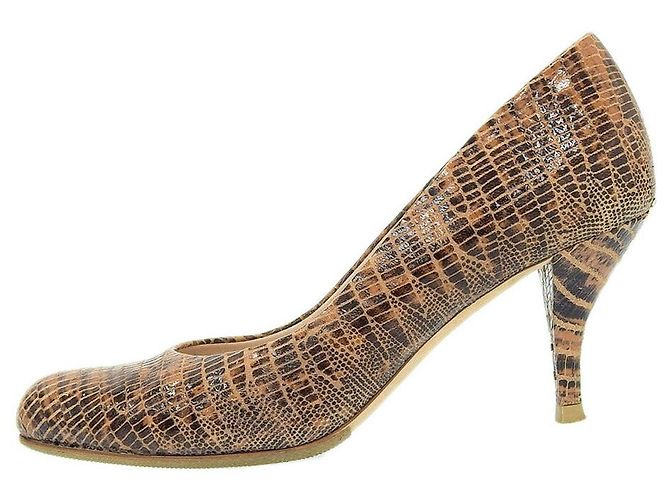 Loewe Zapatos de charol marrones Christian Dior Castaño - vista 6