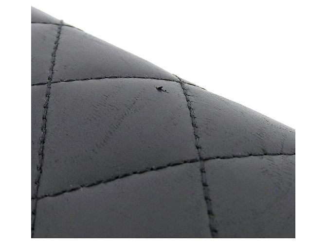 Cartera larga de piel de cordero de la línea Cambon de Chanel Negro - vista 7