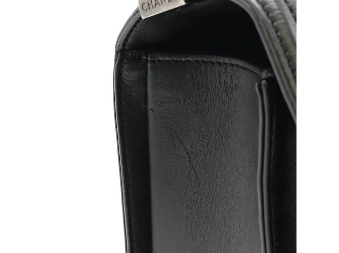 Chanel Boy Chanel 30 Grande Borsa a Spalla Matelassé Nero - vista 5