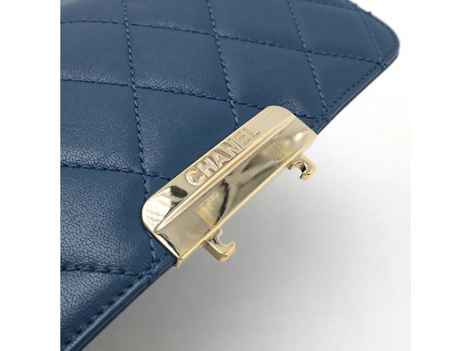 Borsa a Spalla Chanel Matelassé Beauty Rock Blu - vista 6
