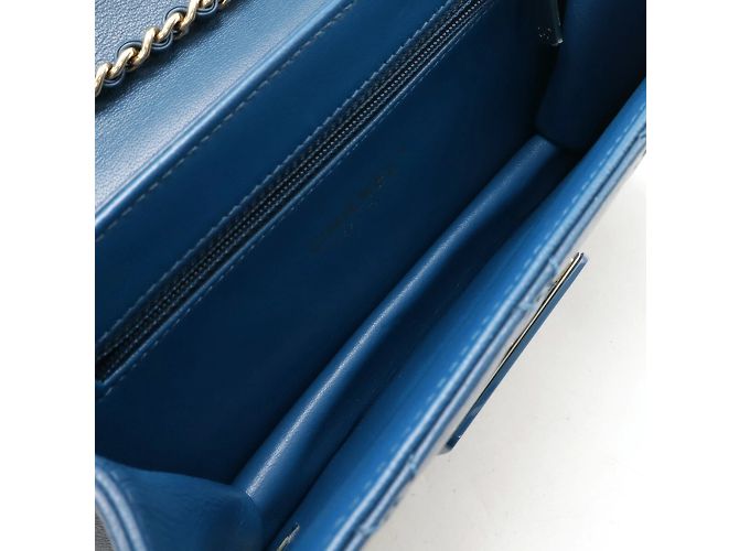 Borsa a Spalla Chanel Matelassé Beauty Rock Blu - vista 7
