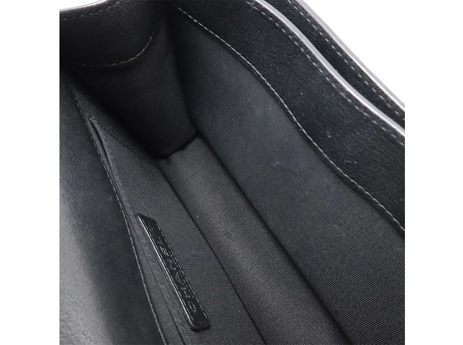 Bolsa de ombro de corrente dupla Half Coco Mark da Chanel Preto - vista 7