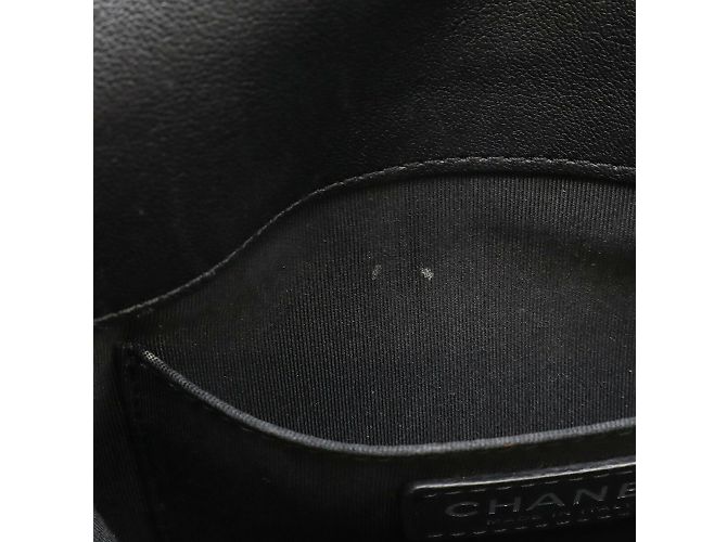 Bolsa de ombro de corrente dupla Half Coco Mark da Chanel Preto - vista 8