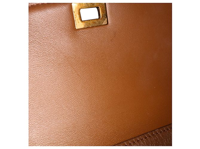 Classic Box Céline Celine Brown Petit Cuir de Veau Boîte Classique - vue 8