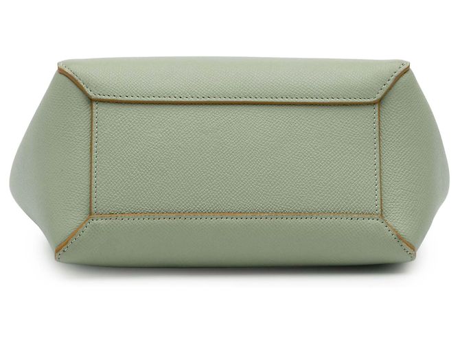Céline Belt bag in pelle di vitello grana nano Celine Green Verde - vista 3