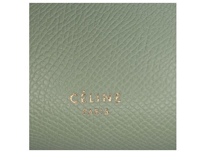 Céline Belt bag in pelle di vitello grana nano Celine Green Verde - vista 6