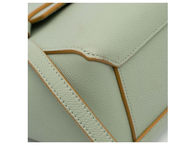 Céline Belt bag in pelle di vitello grana nano Celine Green Verde - vista 7