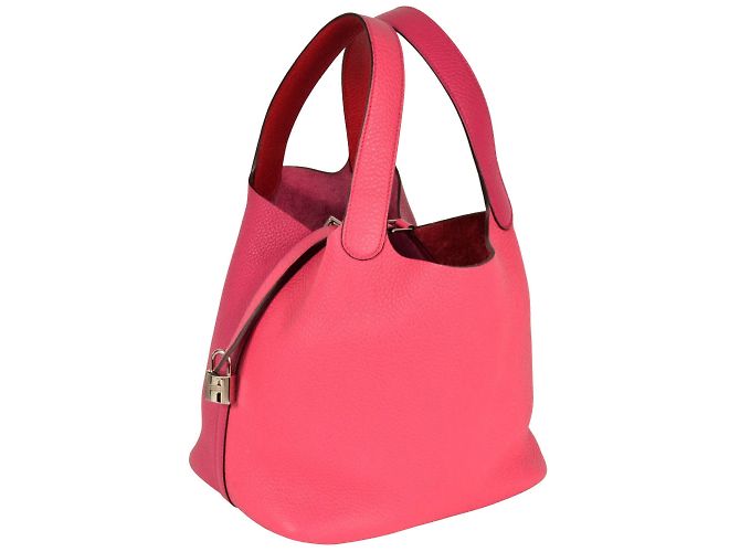 Hermès Hermes Picotin Lock Cazac Deux Handtasche Rot - Ansicht 2