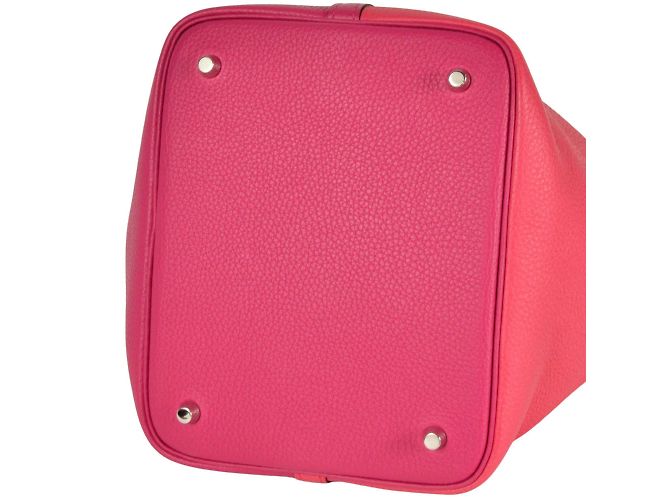 Hermès Hermes Picotin Lock Cazac Deux Handtasche Rot - Ansicht 4