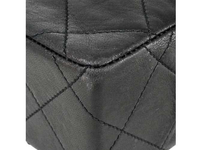 Borsa a spalla con catena Chanel Matelassé Double Flap Nero - vista 5