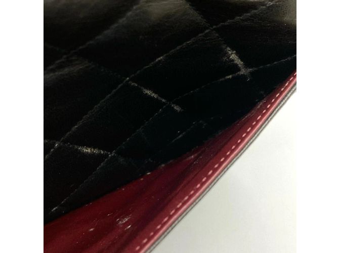Borsa a spalla con catena Chanel Matelassé Double Flap Nero - vista 9