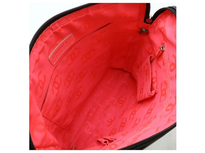 Borsa a spalla Chanel Cambon Line Coco Mark Nero Bianco - vista 7