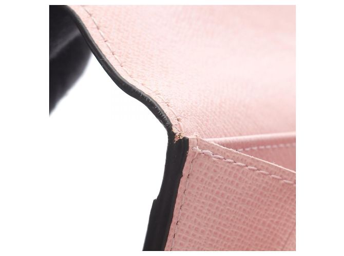 Portafoglio Lungo Sarah Damier Ébène di Louis Vuitton Marrone - vista 8