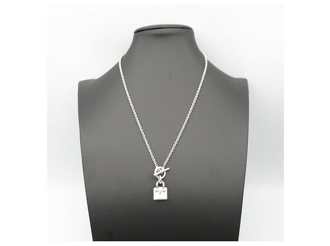 Hermès Collana Hermes Kelly Amulette Argento 925 Metallico - vista 5