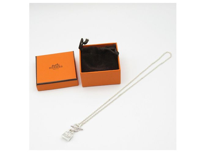 Hermès Collana Hermes Kelly Amulette Argento 925 Metallico - vista 6