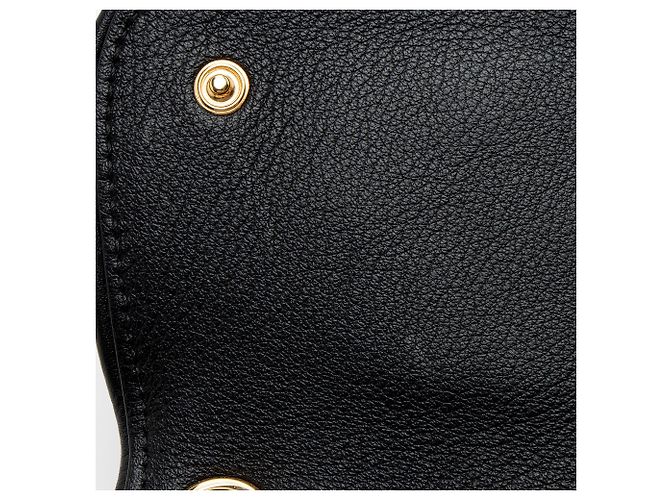 Portafoglio in pelle Blondie Gucci con tracolla Nero - vista 10