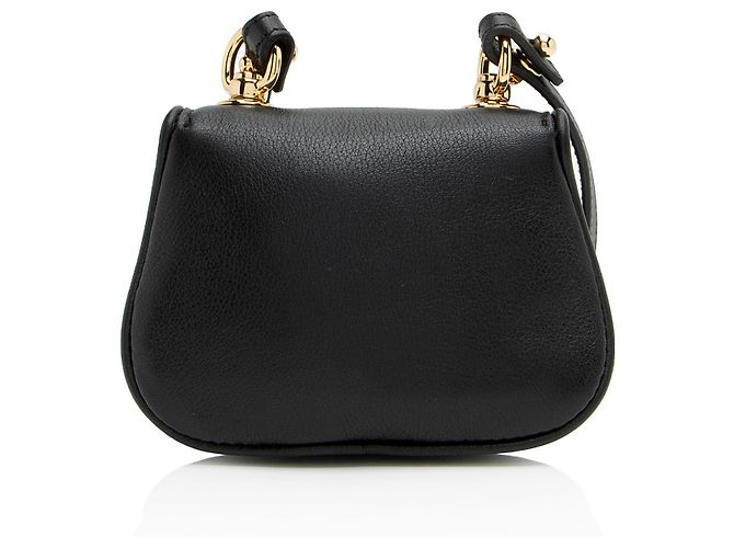 Portafoglio in pelle Blondie Gucci con tracolla Nero - vista 3
