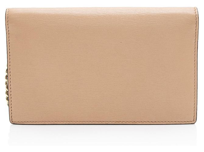 Cartera de cadena Interlocking G en piel de ternera granulada Gucci Castaño Beige - vista 3