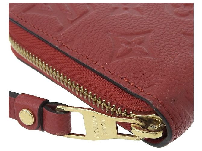 Cartera Zippy Monogram Empreinte Louis Vuitton Roja - vista 3