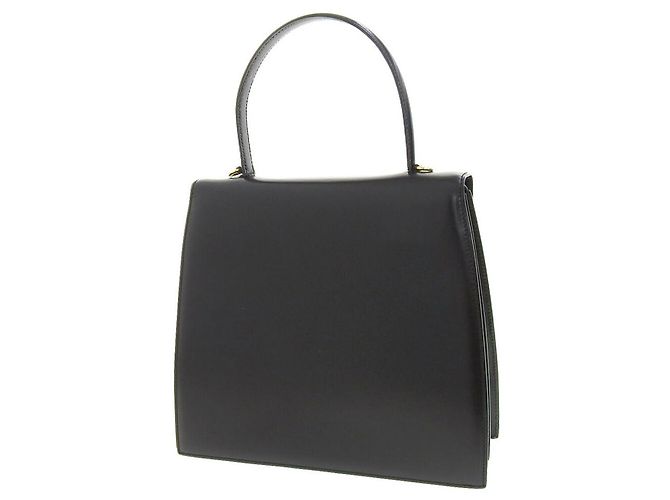 Céline Celine Leder Handtasche Schwarz Vintage - Ansicht 2