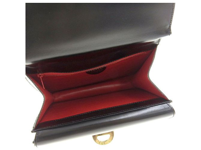 Céline Celine Leder Handtasche Schwarz Vintage - Ansicht 4