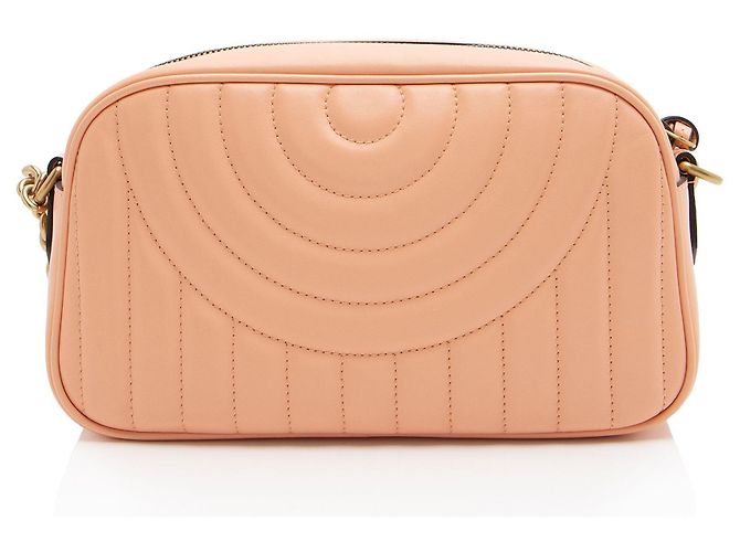 Borsa a spalla piccola Gucci Matelassé in pelle GG Marmont verticale con anello - vista 3